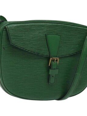 LOUIS VUITTON Epi Jeune Fille MM Shoulder Bag Green M52154 LV Auth 119058